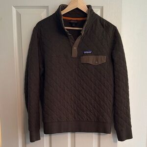 Patagonia Quilted Pullover in Dark Green